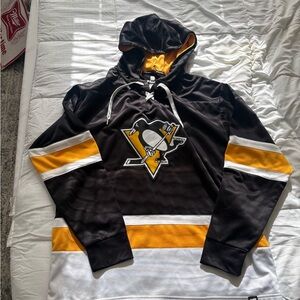Fanatics Black and Gold Pittsburgh Penguins Hockey Hoodie